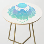 Egyptian Scarab - Turquoise OmbrÃ© Side Table Gallery Image 2