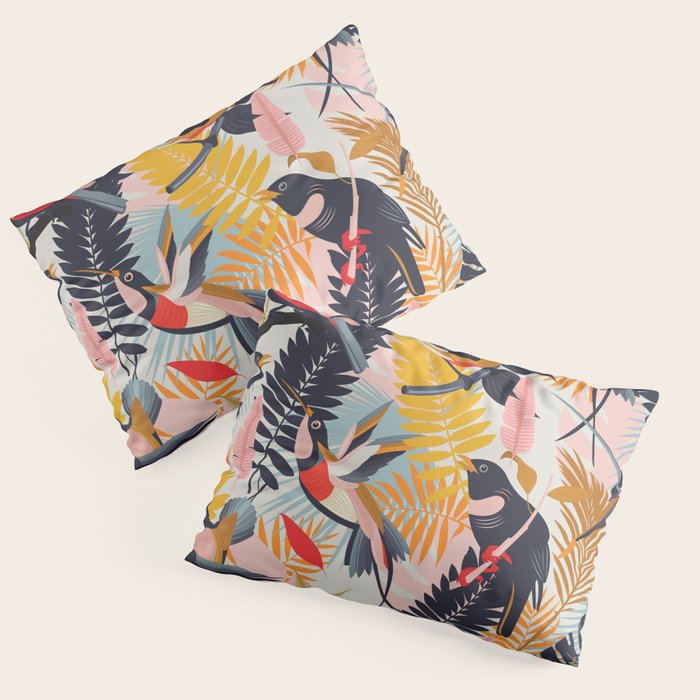Paradise Birds II. Pillow Sham Gallery Image 3