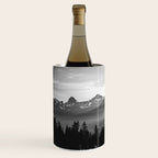 Morning in the Mountains Black and White Wine Chiller Gallery Image 2