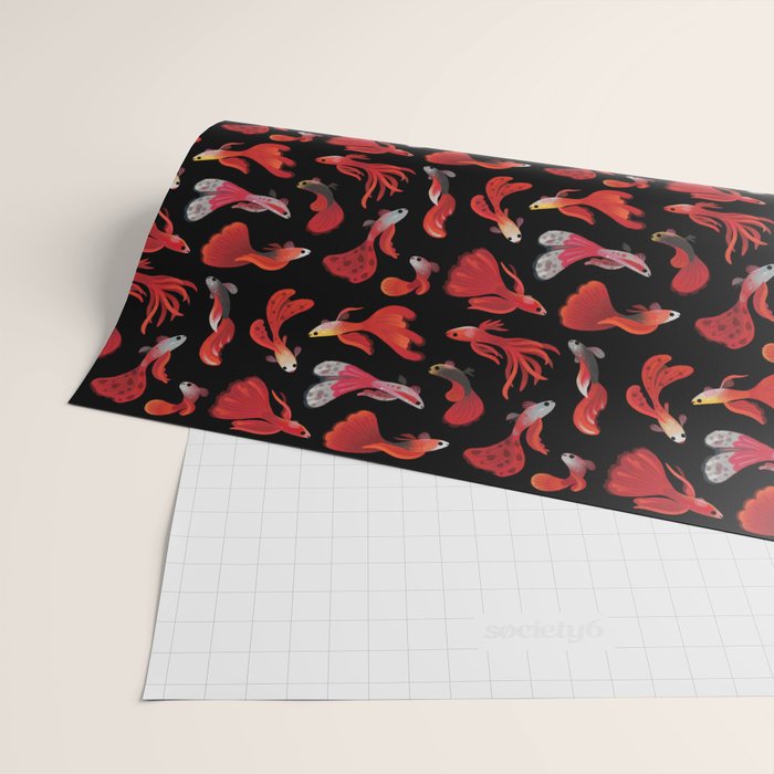 Red guppy Wrapping Paper Gallery Image 2