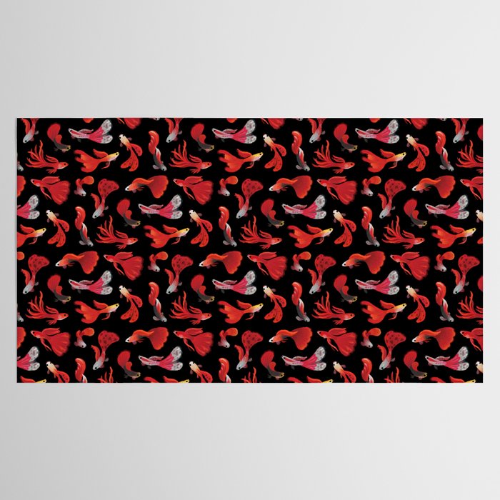 Red guppy Tablecloth Gallery Image 2