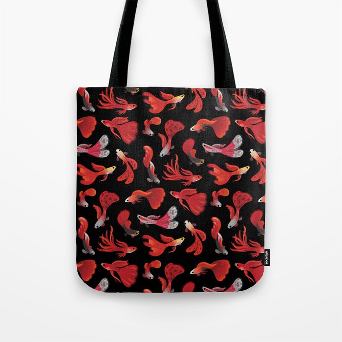 Red guppy Tote Bag Gallery Image 1