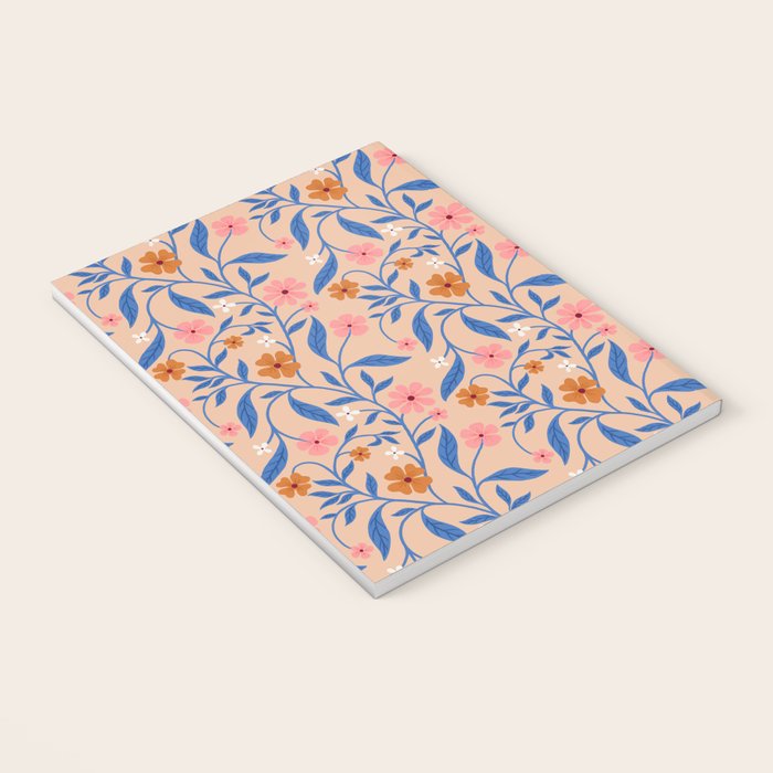 Garden Blooms and Blue Leaves Notebook Gallery Image 3