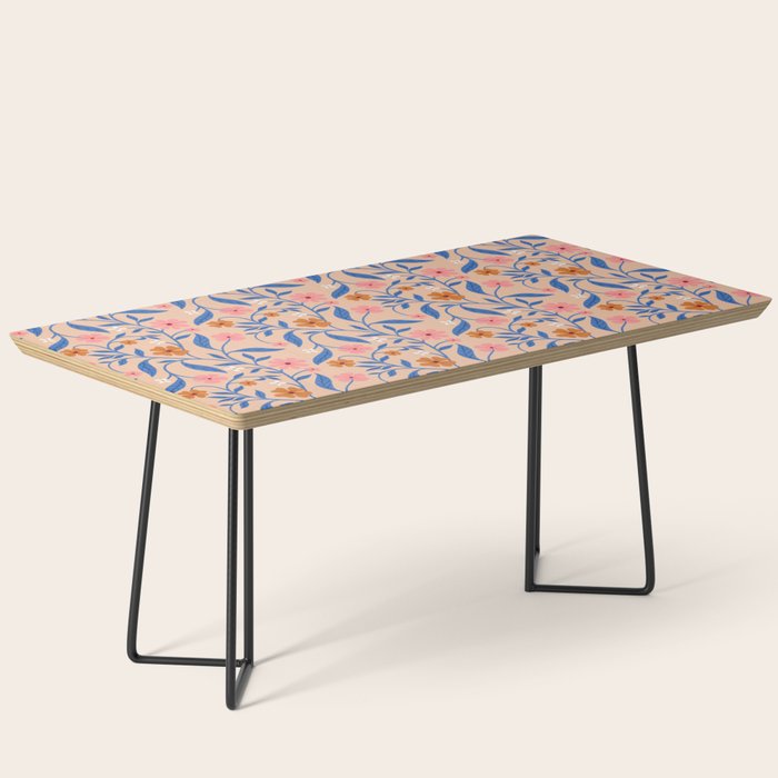 Garden Blooms and Blue Leaves Coffee Table Gallery Image 1