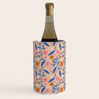 Garden Blooms and Blue Leaves Wine Chiller Gallery Image 1
