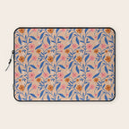 Garden Blooms and Blue Leaves Laptop Sleeve Gallery Image 1