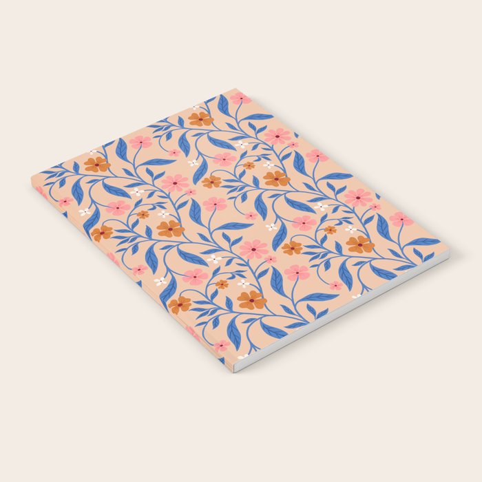 Garden Blooms and Blue Leaves Notebook Gallery Image 2