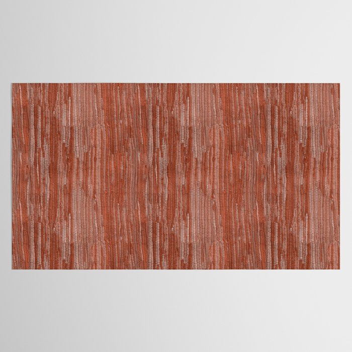 Old Market Textile in Faded Terracotta Tablecloth Gallery Image 2