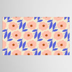 Bold Flower - Pink and Blue Tablecloth Gallery Image 2