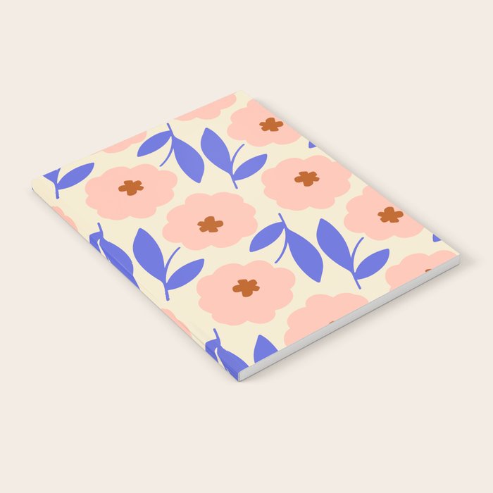 Bold Flower - Pink and Blue Notebook Gallery Image 2
