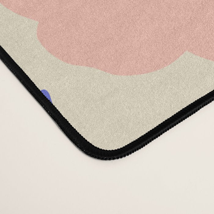 Bold Flower - Pink and Blue Desk Mat Gallery Image 4