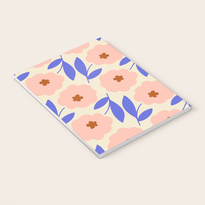 Bold Flower - Pink and Blue Notebook Gallery Image 3