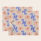 Bold Flower - Pink and Blue Placemat Gallery Image 1