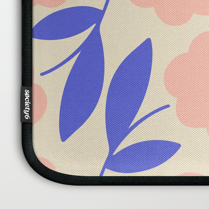 Bold Flower - Pink and Blue Laptop Sleeve Gallery Image 3