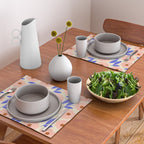 Bold Flower - Pink and Blue Placemat Gallery Image 2