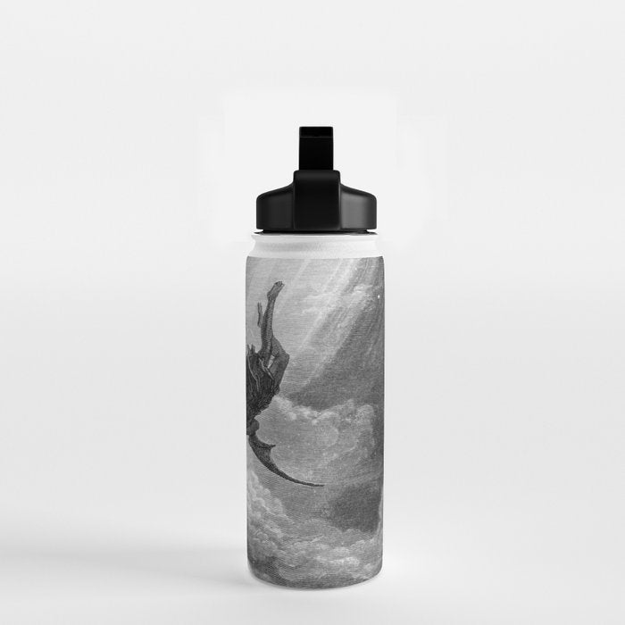 Gustave Doré Paradise Lost Fall to Earth Water Bottle Gallery Image 2