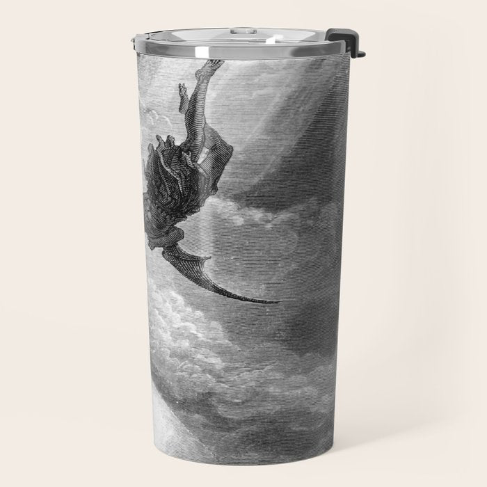 Gustave Doré Paradise Lost Fall to Earth Travel Mug Gallery Image 2