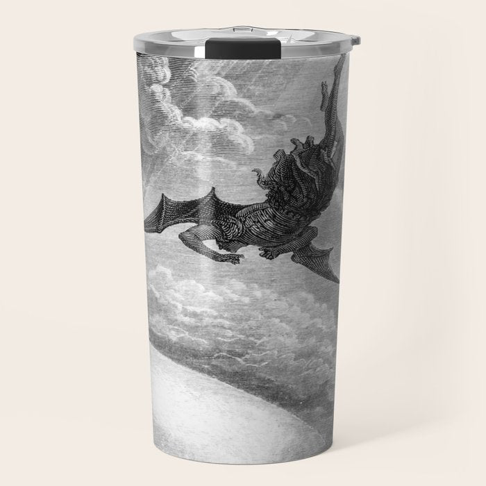 Gustave Doré Paradise Lost Fall to Earth Travel Mug Gallery Image 1