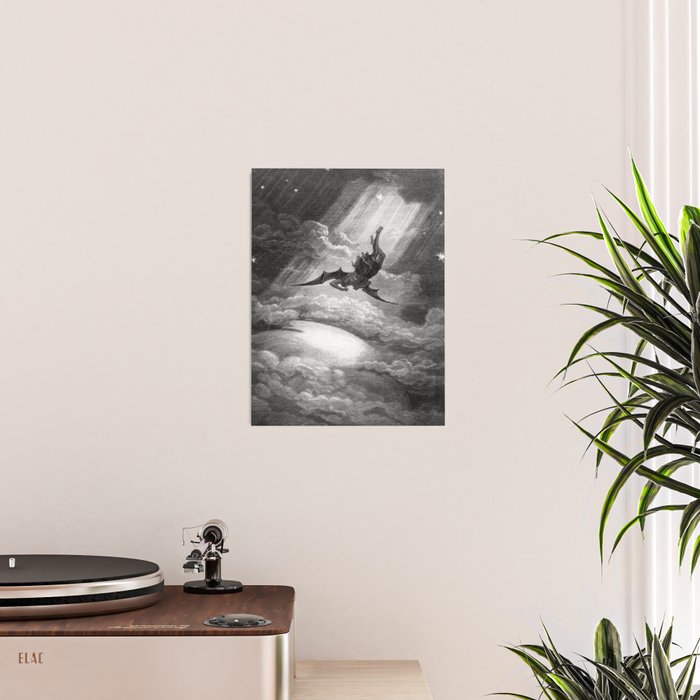 Gustave Doré Paradise Lost Fall to Earth Poster Gallery Image 2