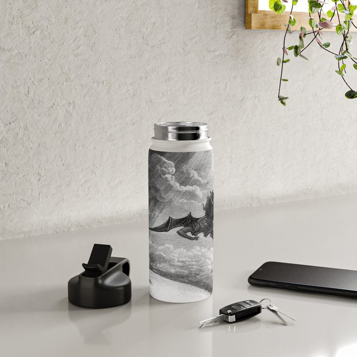 Gustave Doré Paradise Lost Fall to Earth Water Bottle Gallery Image 4