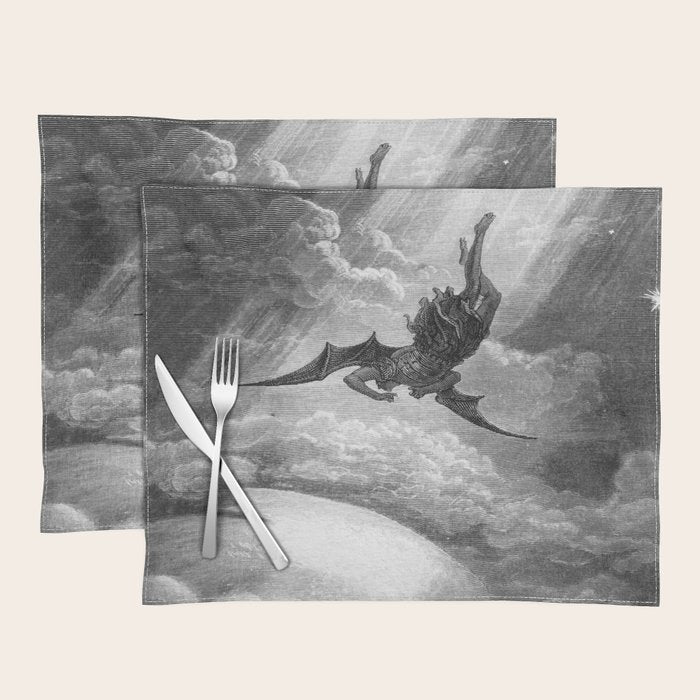 Gustave Doré Paradise Lost Fall to Earth Placemat Gallery Image 1