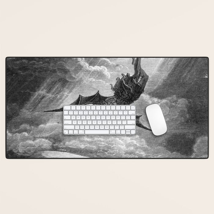 Gustave Doré Paradise Lost Fall to Earth Desk Mat Gallery Image 1