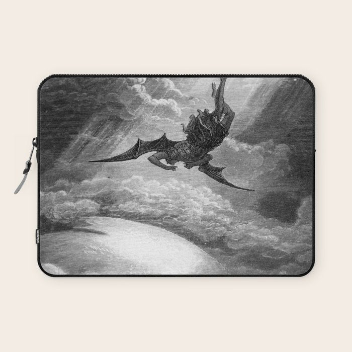 Gustave Doré Paradise Lost Fall to Earth Laptop Sleeve Gallery Image 1
