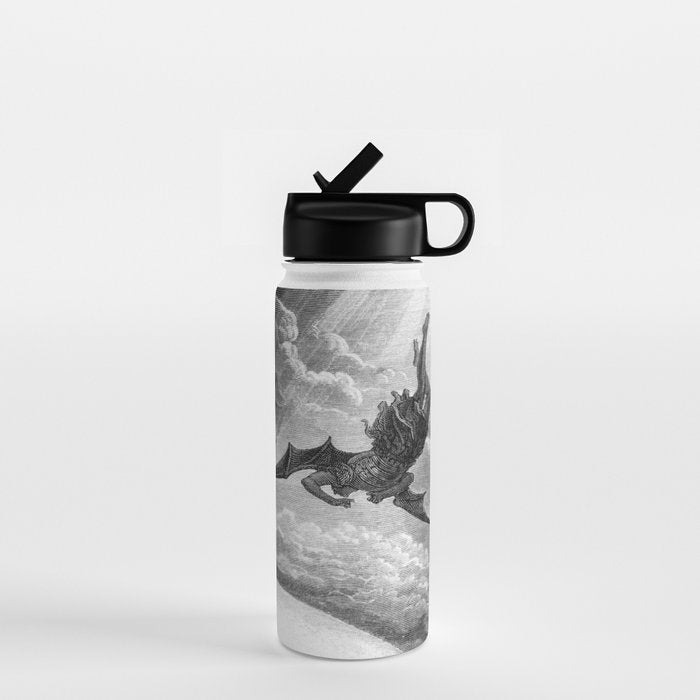 Gustave Doré Paradise Lost Fall to Earth Water Bottle Gallery Image 1