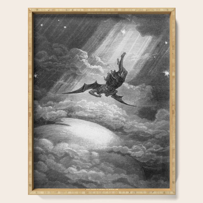 Gustave Doré Paradise Lost Fall to Earth Serving Tray Gallery Image 1