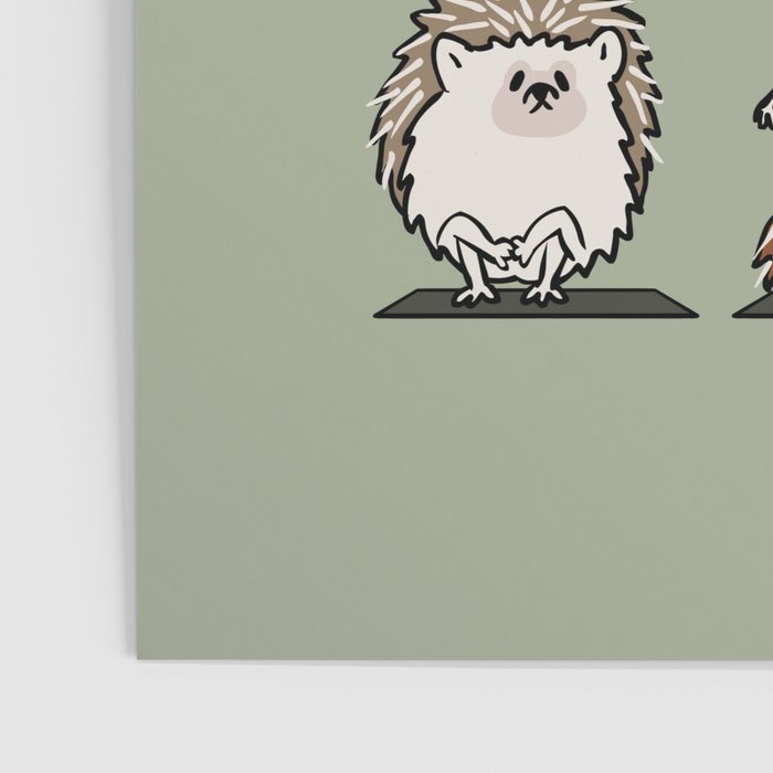 Hedgehog Yoga Poster Gallery Image 3