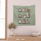 Hedgehog Yoga Wall Tapestry Gallery Image 2