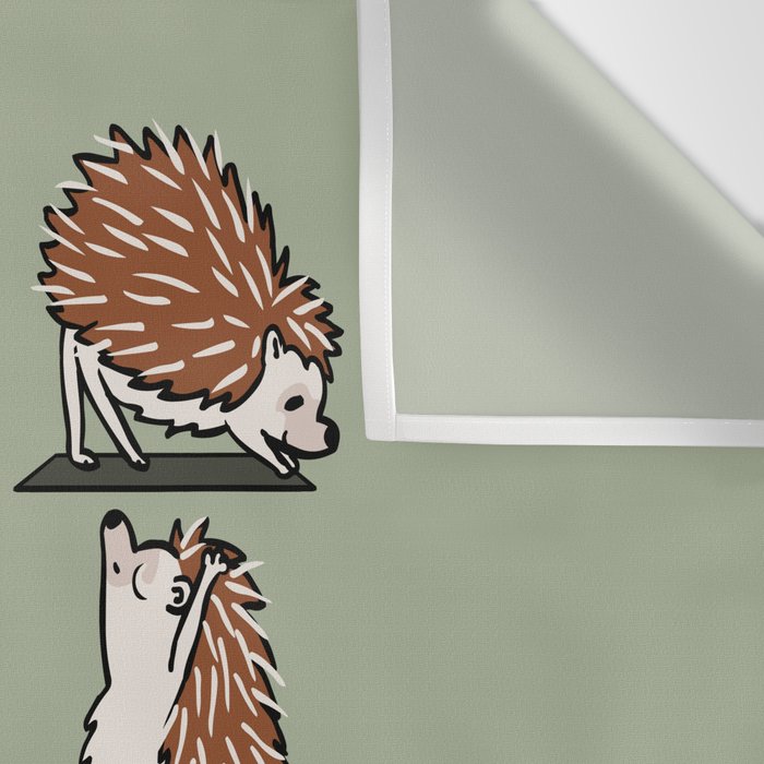 Hedgehog Yoga Wall Tapestry Gallery Image 3