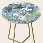 Blue Floral Garden Side Table Gallery Image 2