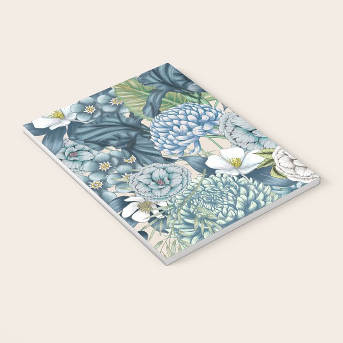 Blue Floral Garden Notebook Gallery Image 3