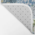 Blue Floral Garden Bath Mat Gallery Image 2