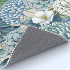 Blue Floral Garden Rug Gallery Image 4