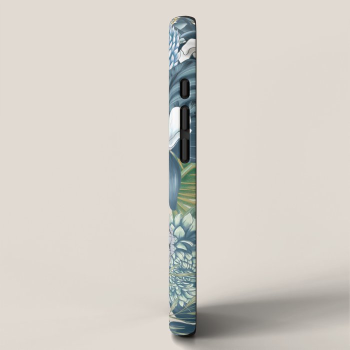 Blue Floral Garden iPhone Case Gallery Image 2