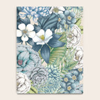 Blue Floral Garden Notebook Gallery Image 4
