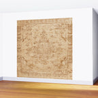 Oriental Style Antique Persian Vintage Rug Beige Wall Mural Gallery Image 2