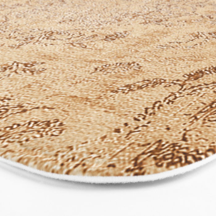 Oriental Style Antique Persian Vintage Rug Beige Bath Mat Gallery Image 3