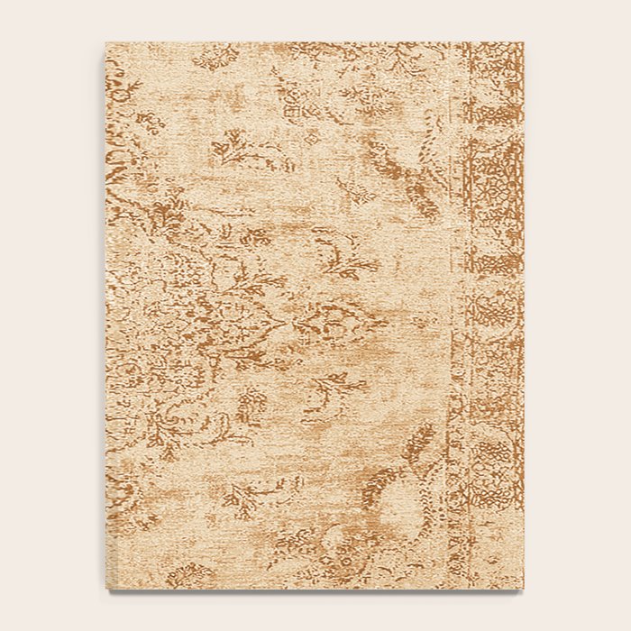 Oriental Style Antique Persian Vintage Rug Beige Notebook Gallery Image 4