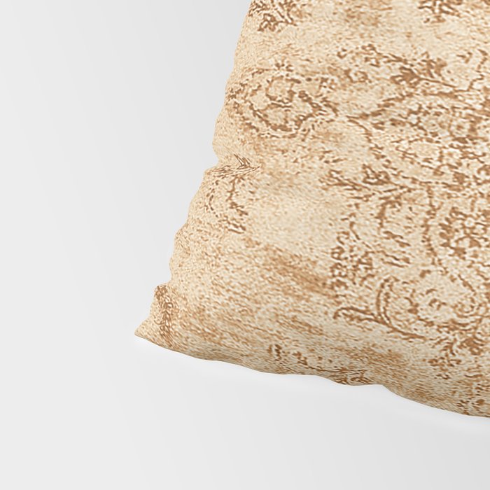 Oriental Style Antique Persian Vintage Rug Beige Pillow Sham Gallery Image 4