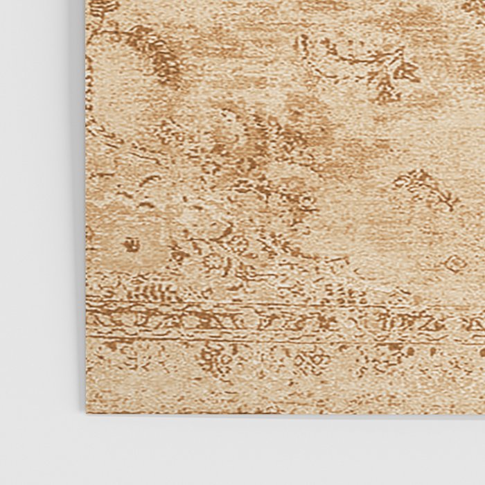 Oriental Style Antique Persian Vintage Rug Beige Poster Gallery Image 3