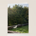 Serene Garden Chair | Tranquil Outdoor Still Life Stationery Card Gallery Image 2