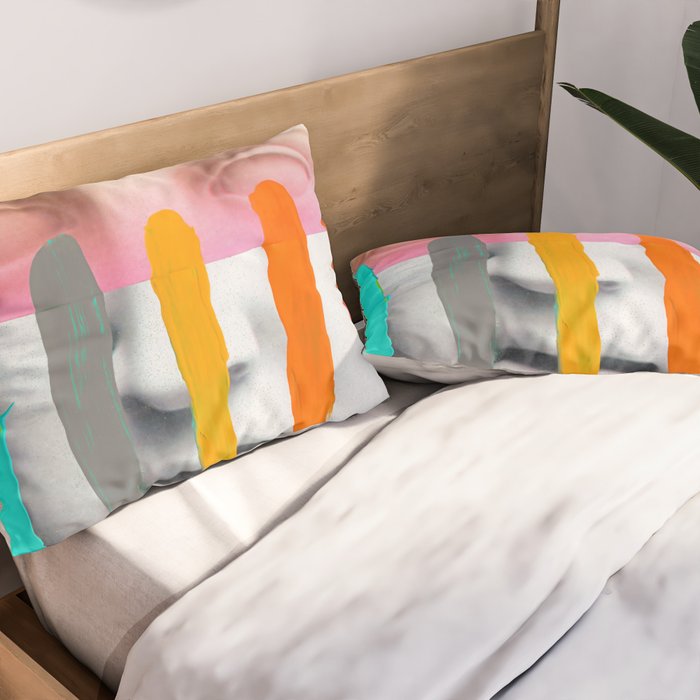 Composition on Panel 2 Pillow Sham Gallery Image 2