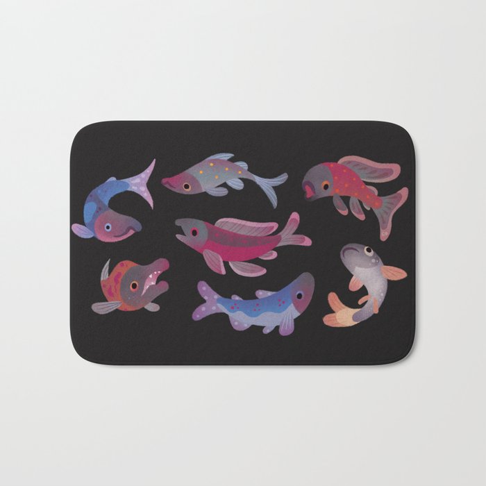 Salmon - dark Bath Mat Gallery Image 1