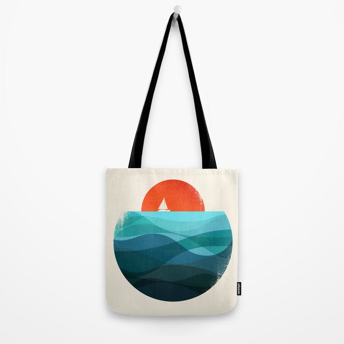Deep blue ocean Tote Bag Gallery Image 2