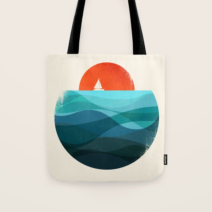 Deep blue ocean Tote Bag Gallery Image 1