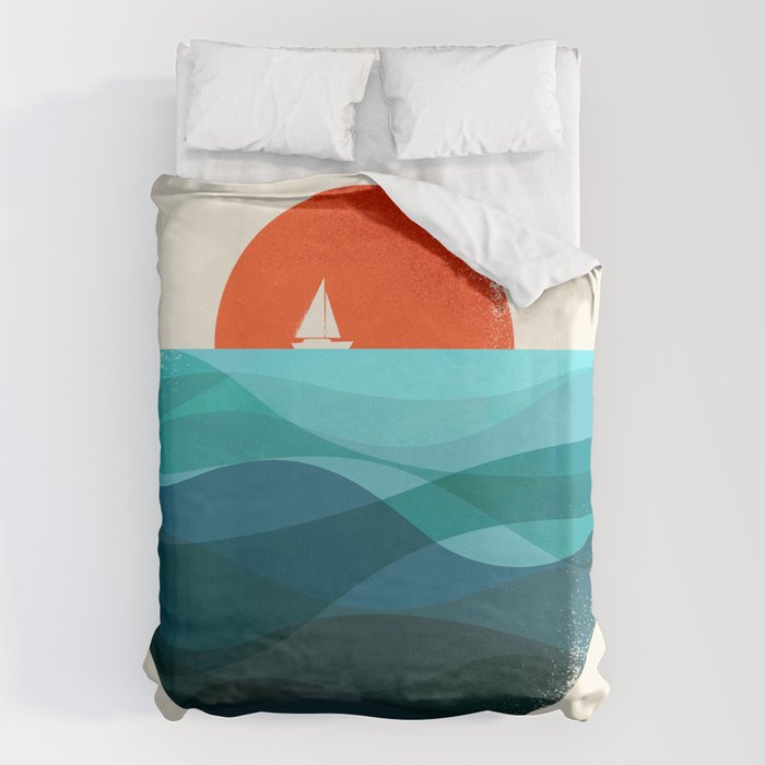 Deep blue ocean Duvet Cover Gallery Image 1