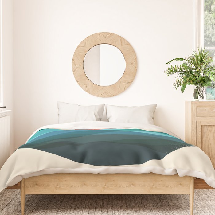 Deep blue ocean Duvet Cover Gallery Image 3
